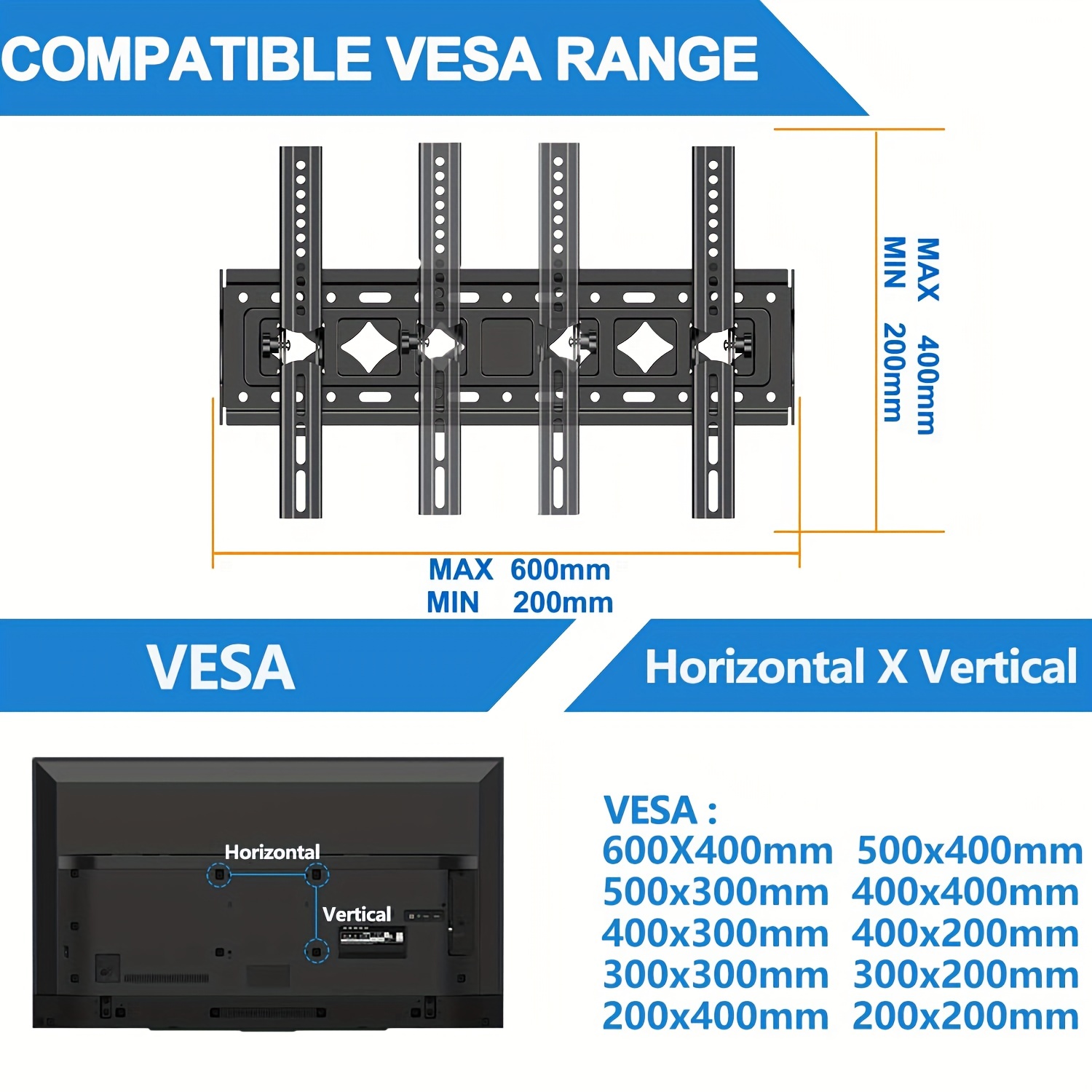 Soporte de pared para monitor VESA