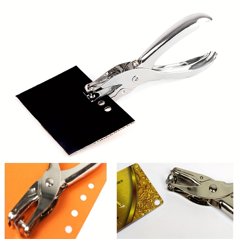 Heavy Duty Single Hole Puncher Handheld Tool Paper Cards - Temu
