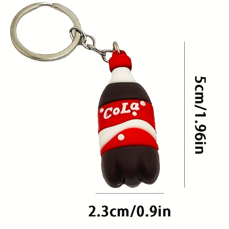 Coca-Cola Bottle Pom Pom Keychain