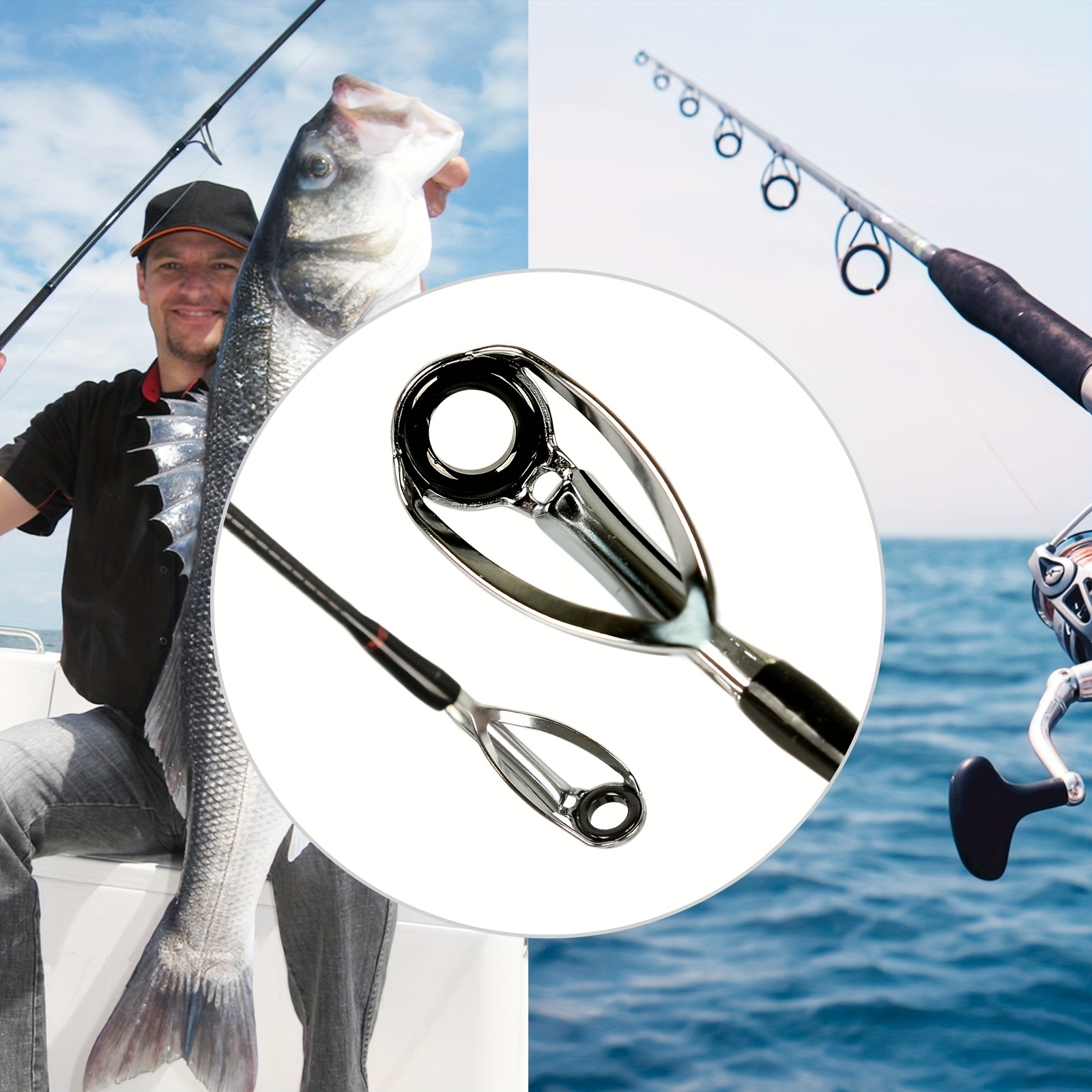 Durable Fishing Rod Tip Top Guide Enhanced Fishing - Temu