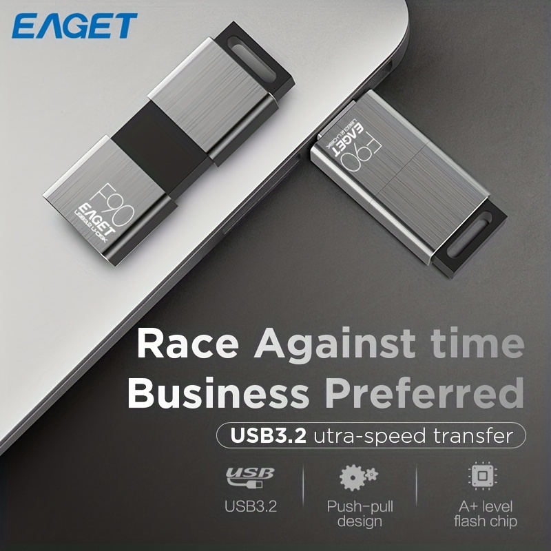 EAGET F90 USB 3.2フラッシュドライブ 256GB 128GB 64GB 32GB ペン