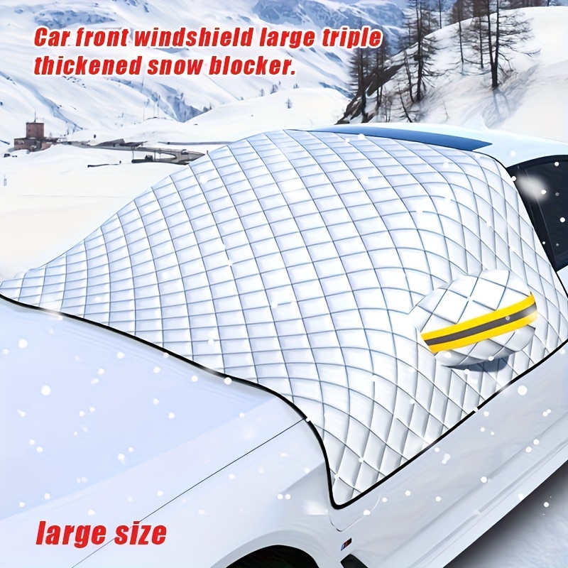 Car Snow Cover, Front Windshield Cover, Frost-proof Anti-freeze Winter  Windshield, Snow-proof Gear, Car Cover Cloth Thickened For Winter