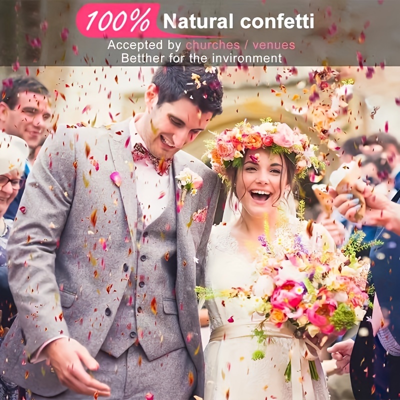 100% Natural Wedding Confetti Dried Flower Petals Biodegradable