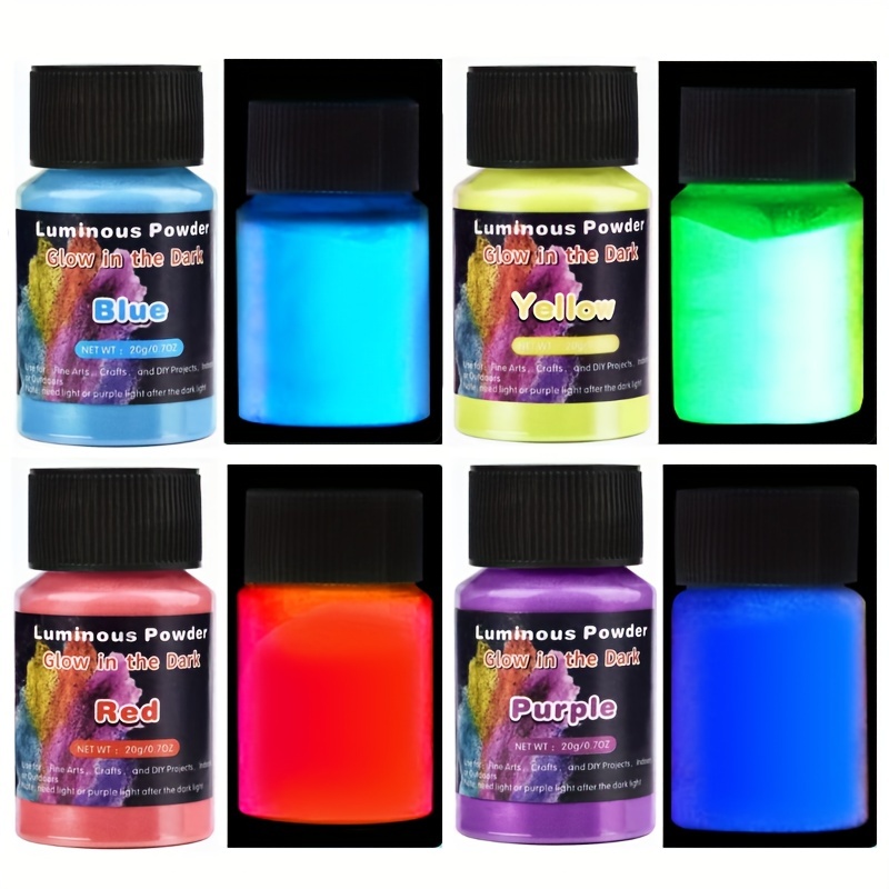 Epoxy Resin Glow in the Dark Fluorescent Pigment Powder Various