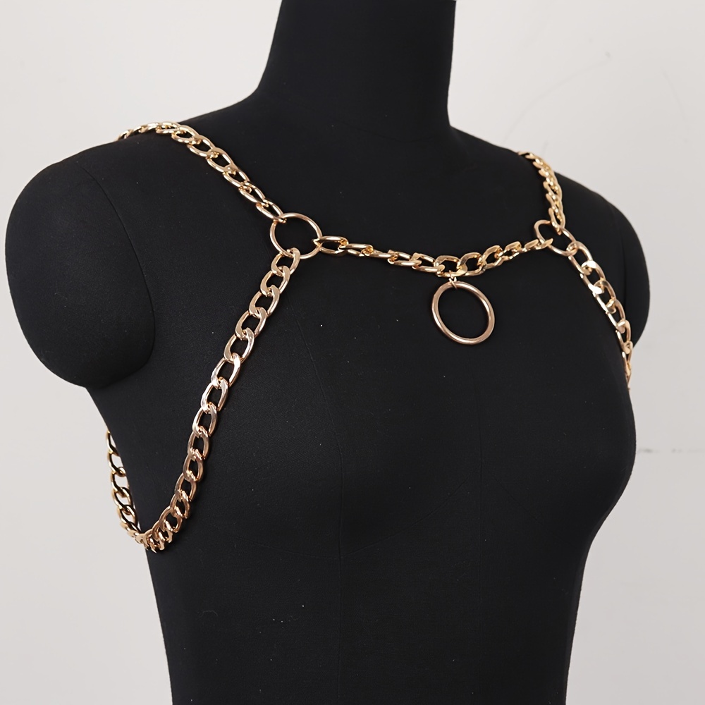 Personality Exaggerated Sexy Chest Chain Body Chain Jewelry - Temu Canada