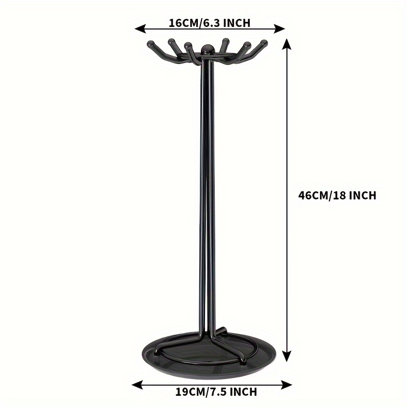 43cm appendipentola a parete, con 10 ganci per pentola sospesa, scaffale da  cucina, mensola da cucina, appendiabiti da cucina, porta utensili da cucina,  porta attrezzi, nero