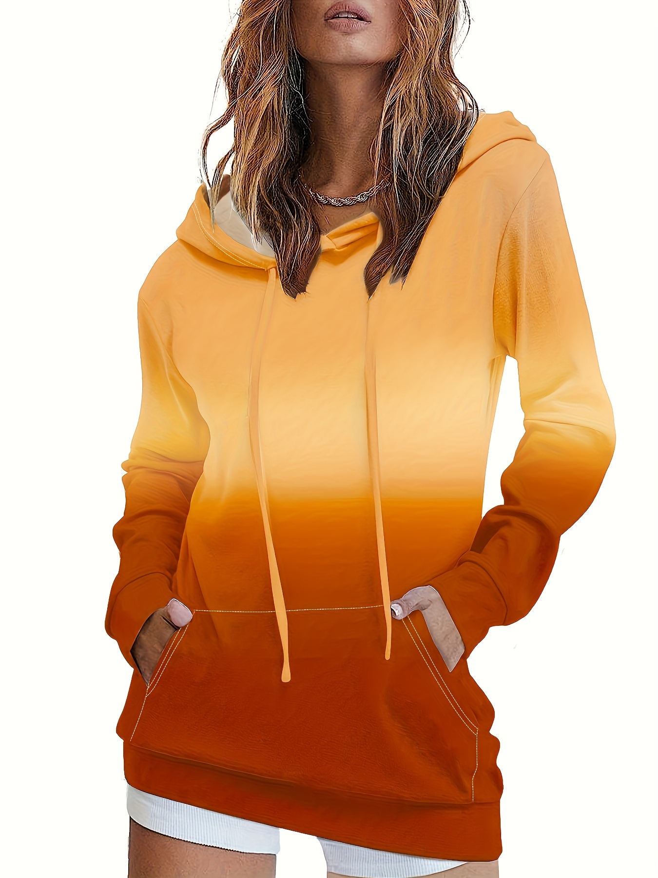 REAL Ombre Shield Hoodie  Long sleeve hoodie, Sweatshirts hoodie, Womens  sweatshirts hoods