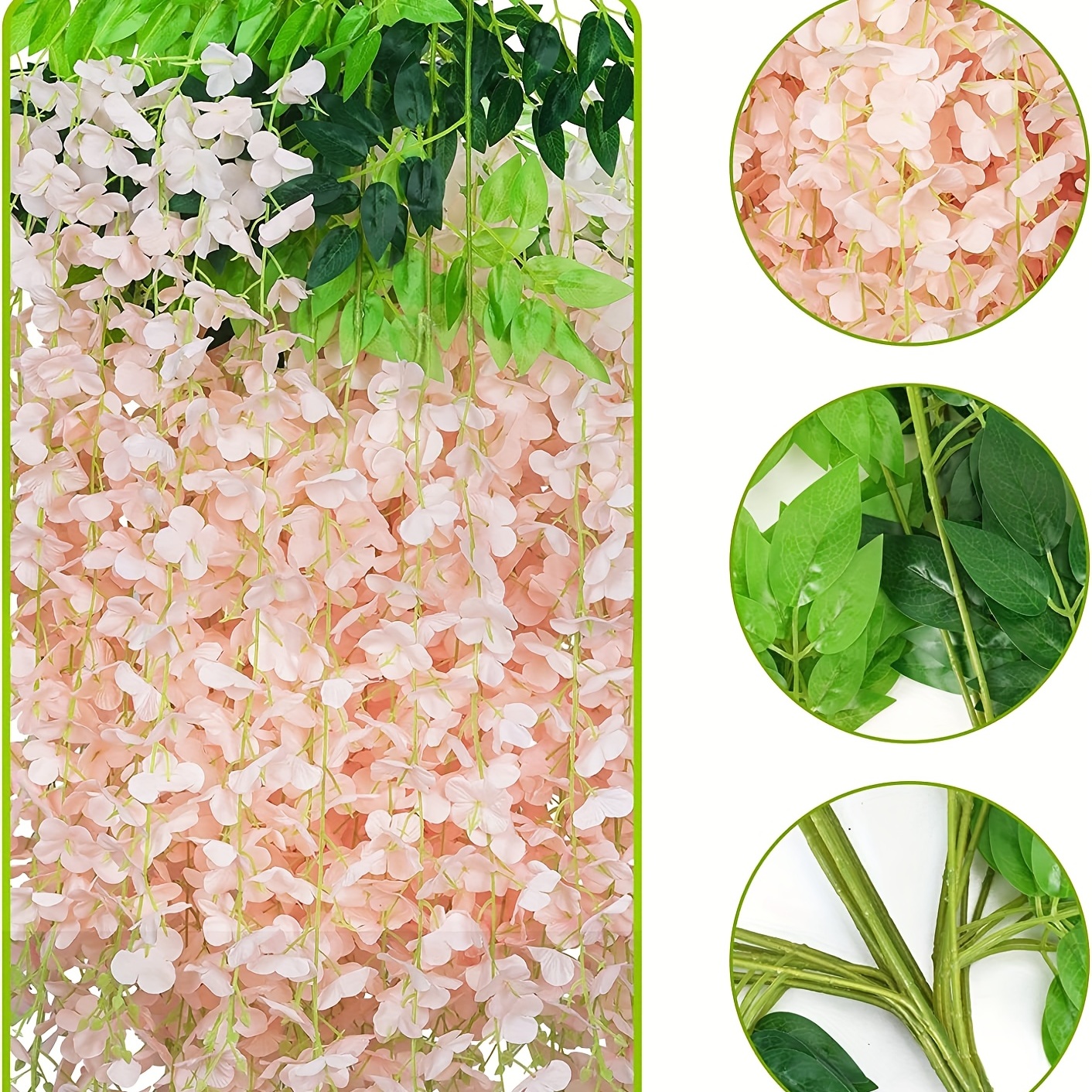 50-105cm planta de flores artificiales colgantes Fake Vine Willow