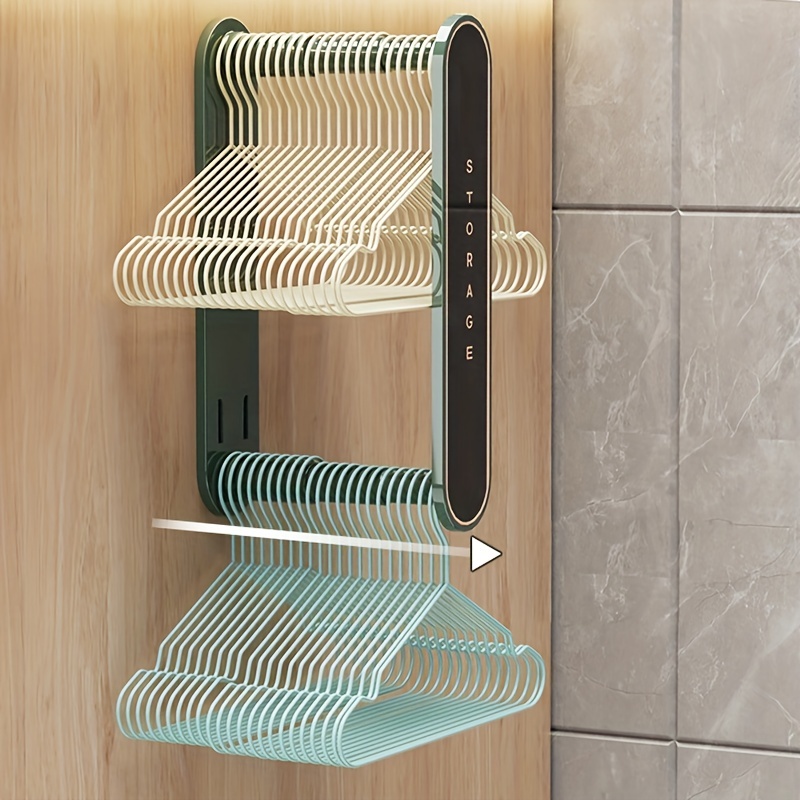 Hanger Storage Organizer, Hanger Stacker Rack For Laundry Closet