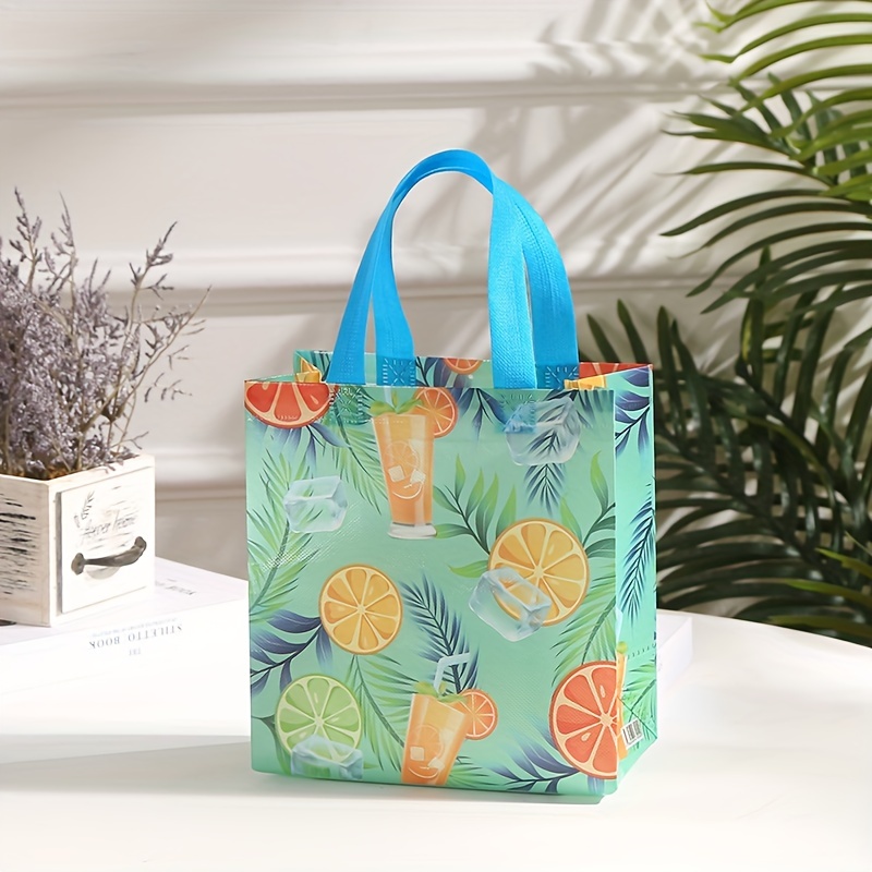 Waterproof Fruit Leaf Pattern Gift Bag Non woven Fabric Tote - Temu