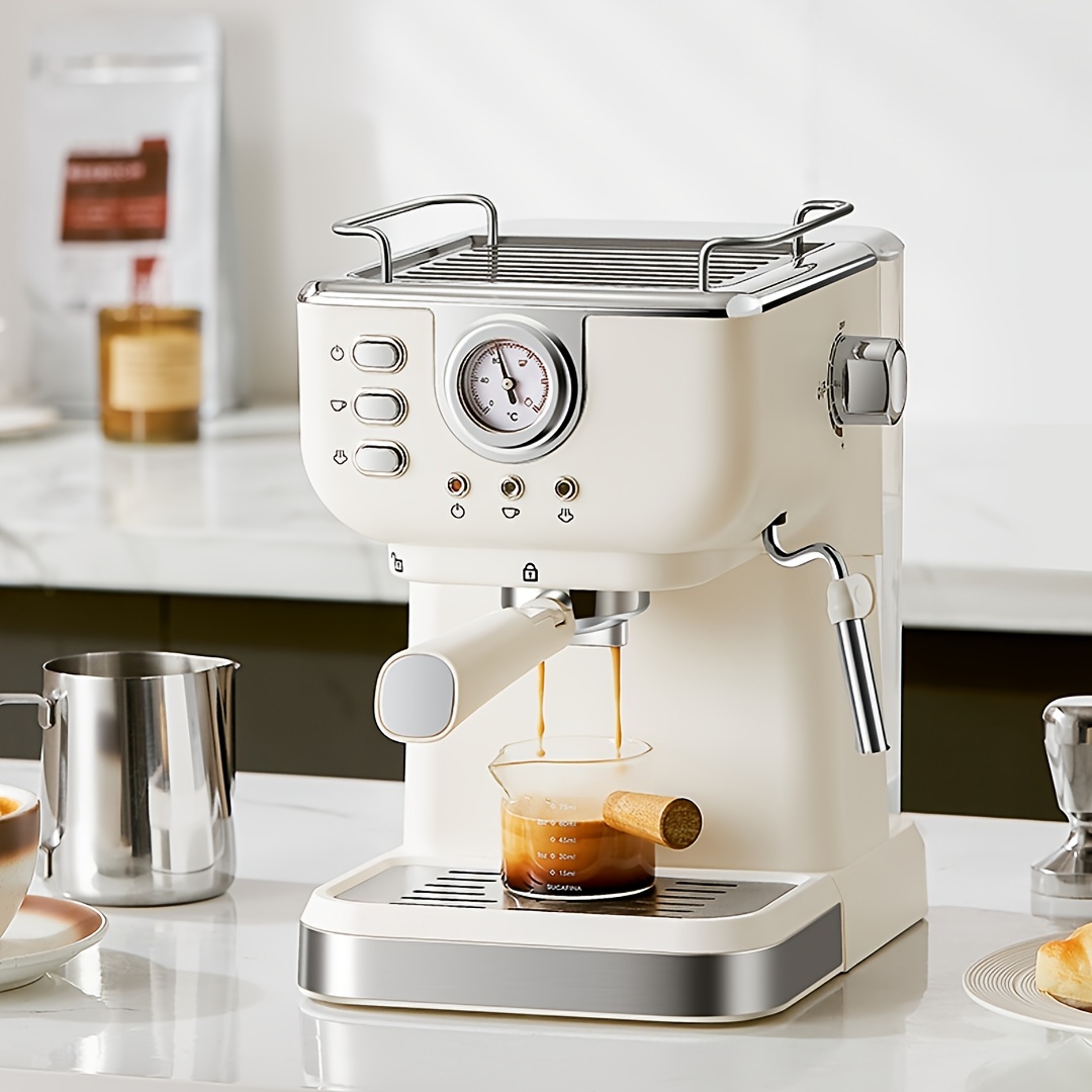 Caja de golpeo de espresso, gran capacidad y base antideslizante,  herramientas de barista, accesorios para máquina de café espresso (plateado)