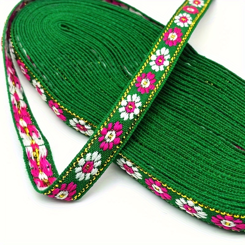 6 Yards Vintage Ethnic Embroidery Jacquard Ribbon Boho Lace - Temu