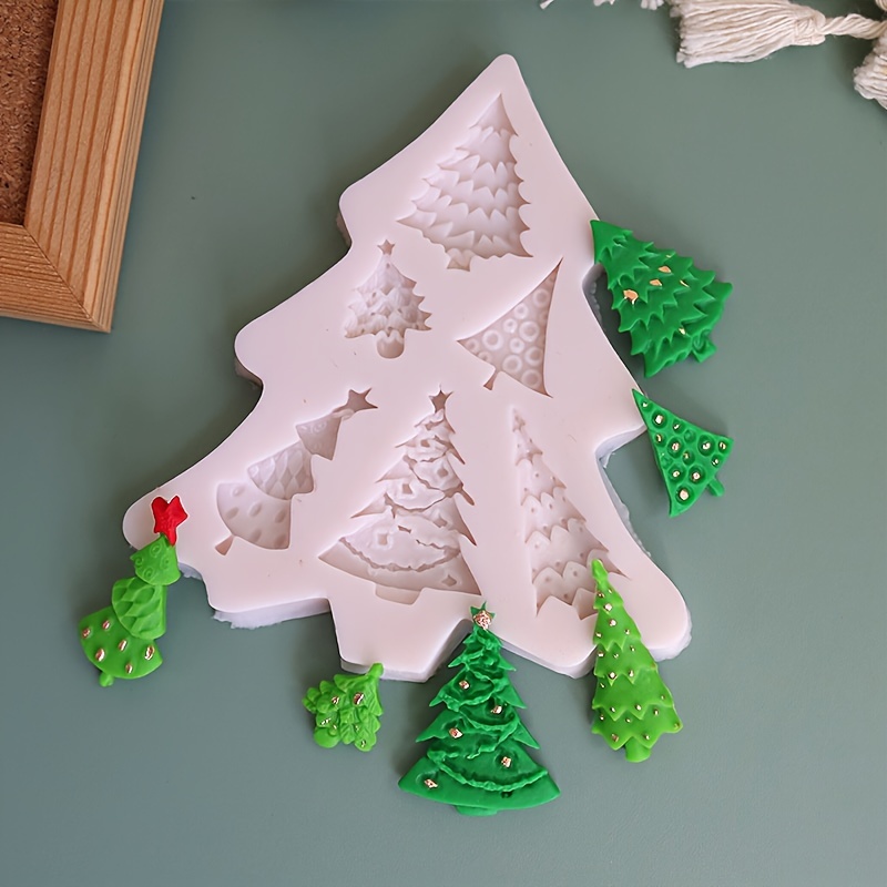 3D Christmas Tree Silicone Baking Mold Cake Mold Baking Mold Christmas  Trees Silicone Mold Cake Decorating Tools Cake Decoration 