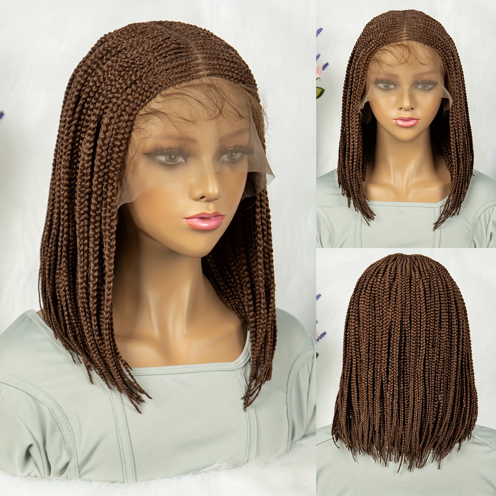 Short Braided Wigs African American