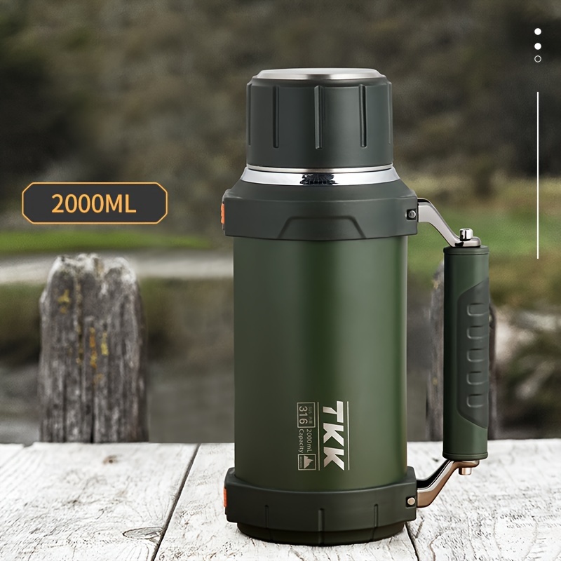 316 All Steel Vacuum Thermos Cup Large Capacity Portable Men's And Women's  Tea Cup Bottle Stainless Steel Sports Kettle - AliExpress