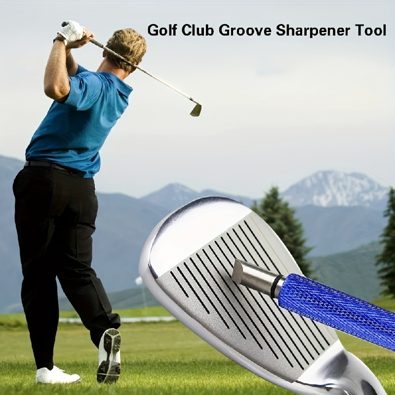 2Pcs Golf Groove Sharpener Cleaner, Re-Grooving Golf Club Groove