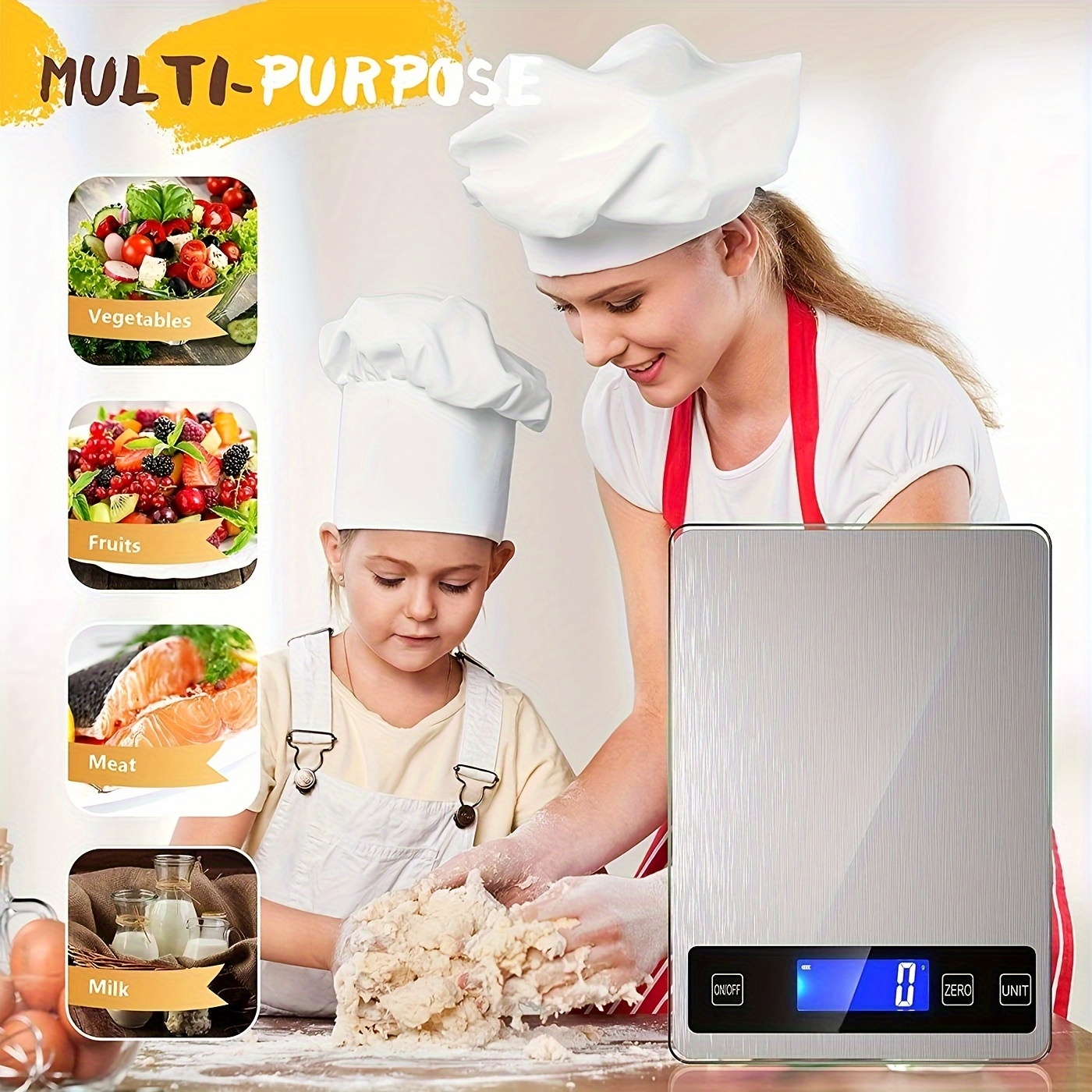 Báscula Digital Cocina Alimentos 1 Pieza Báscula Gramos 600 - Temu
