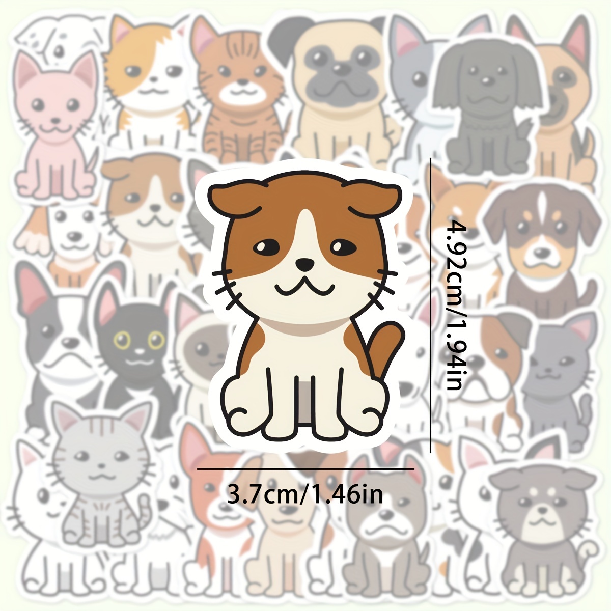 120 Stück Süße Cartoon Katze Hund Tiere Pfotenabdruck - Temu Austria