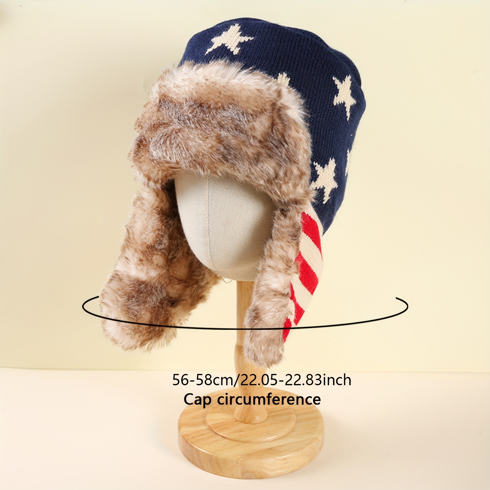 Plus Velvet American Flag Cool Coldproof Trapper Hat - Temu United Arab  Emirates