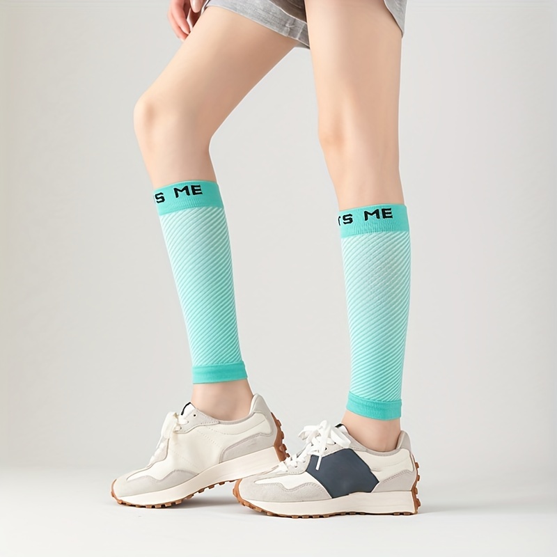 Toeless Compression Socks Letter Print Sports Knee High - Temu