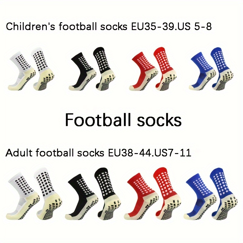 Calcetines deportivos de fútbol para niños, medias antideslizantes de  agarre para correr al aire libre, 1
