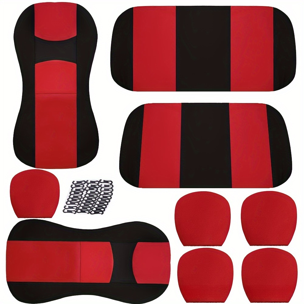 Benutzerdefiniertes Cooles Rot und Schwarzes Auto Autofußmatte