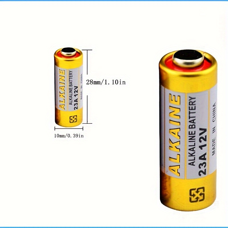 10pcs A23 23a 12v Alkaline Battery 23ga A23s E23a El12 Mn21 Ms21