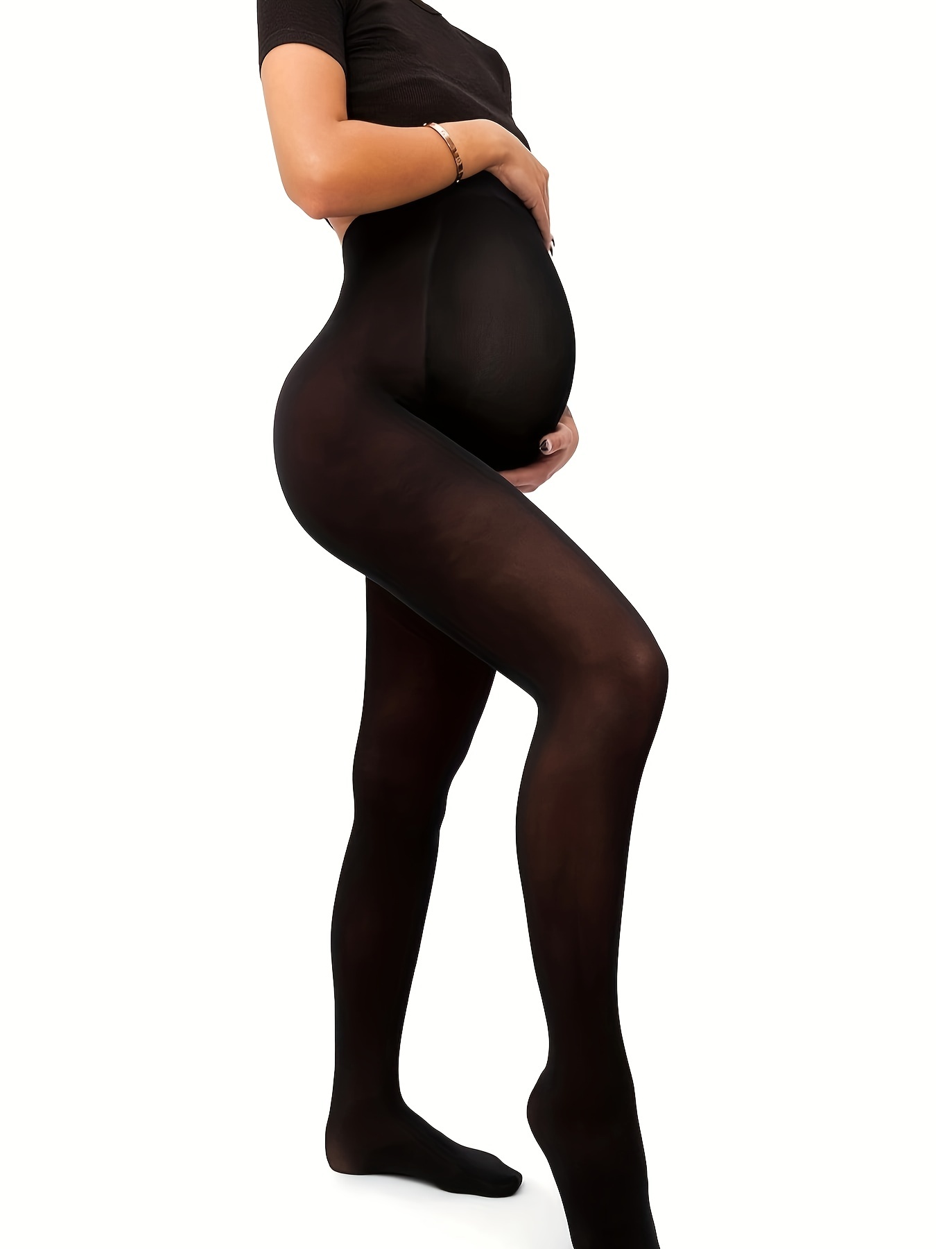 Women's Maternity Transparent Stockings Tights Pregnant - Temu
