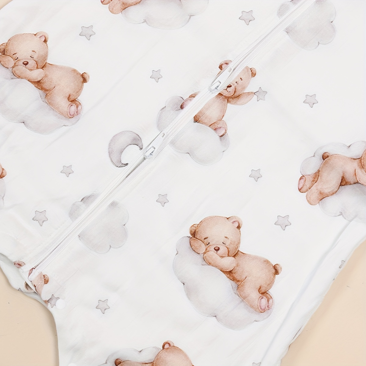 Digital Print Bamboo Long Sleeve Sleeping Bag for Babies