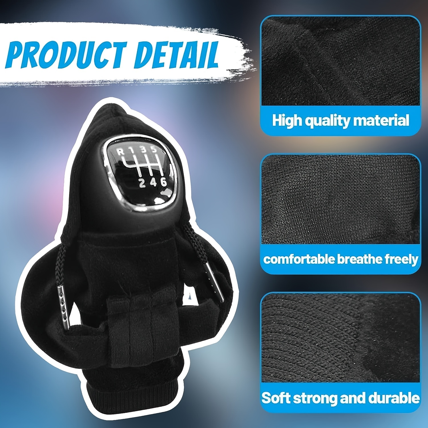 Gear Shift Hoodie, Universal Car Gear Shift Knob Cover, Funny Sweater  Shifter Hoodie, 4.7 Inch Gear Stick Hoodie Protector
