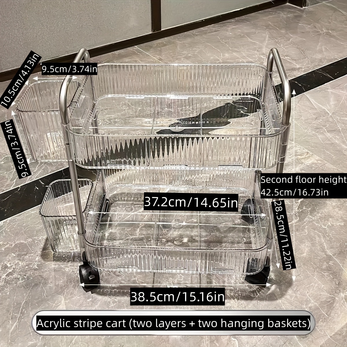 Multi-layer Movable Snack Rack, Bathroom Storage Rack, Narrow Slit  Transparent Storage Rack For Toilet, Removable Storage Shelves In The  Kitchen - Temu