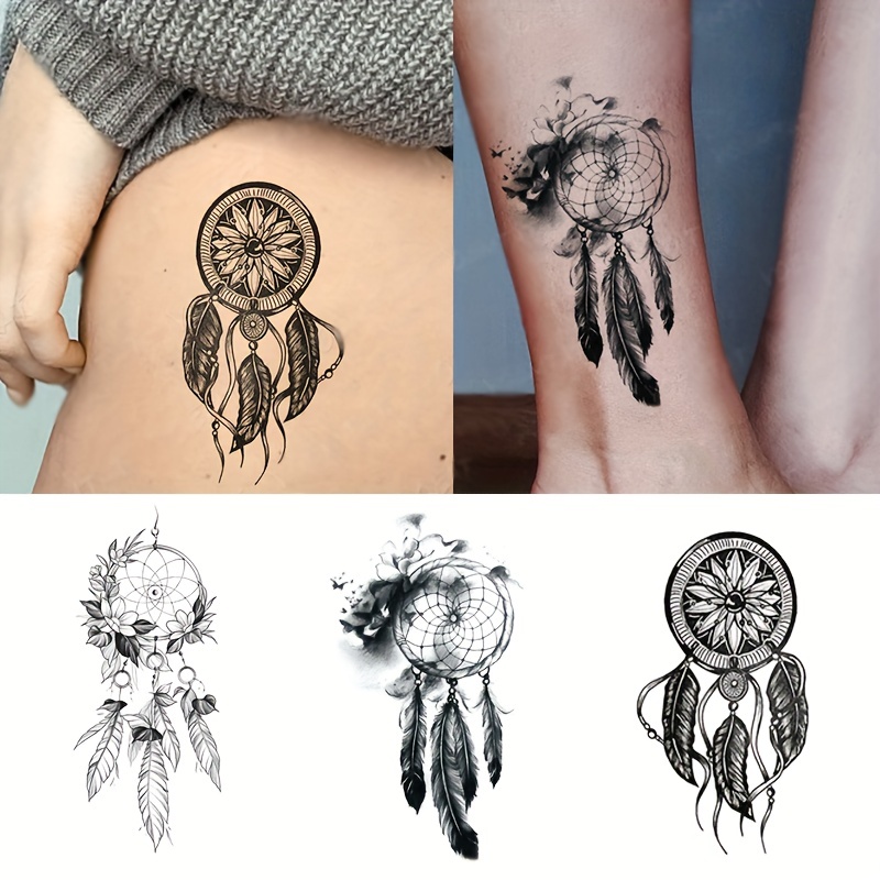 MAYCREATE 10 Sheet Glittering Tattoo Sticker, Butterfly Dreamcatcher Theme  Sticker Waterproof Temporary Tattoos for Birthday Parties, Group  Activities, Aesthetic Tattoo Sticker Tattoo at Rs 398.00, Personal Care  Products