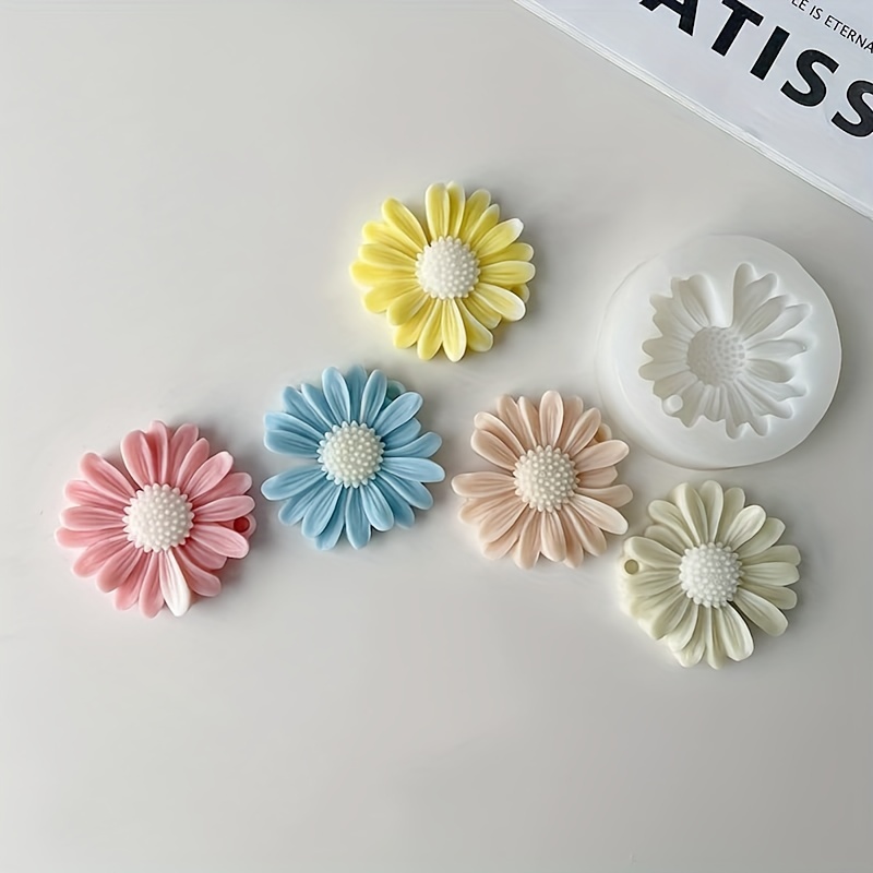 Happy Daisy Flower Silicone Soap Molds for Soap Making made of