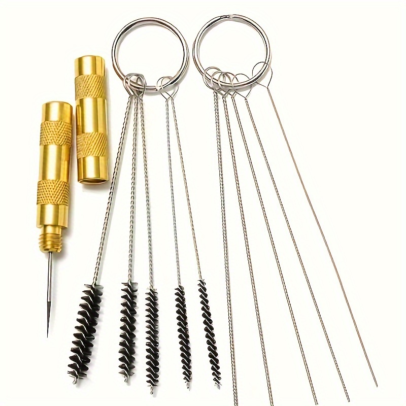 

3pcs Pneumatic Spray Gun Nozzle Cleaning Repair Tool Kit Stainless Steel Needle & Brush Set Accessories