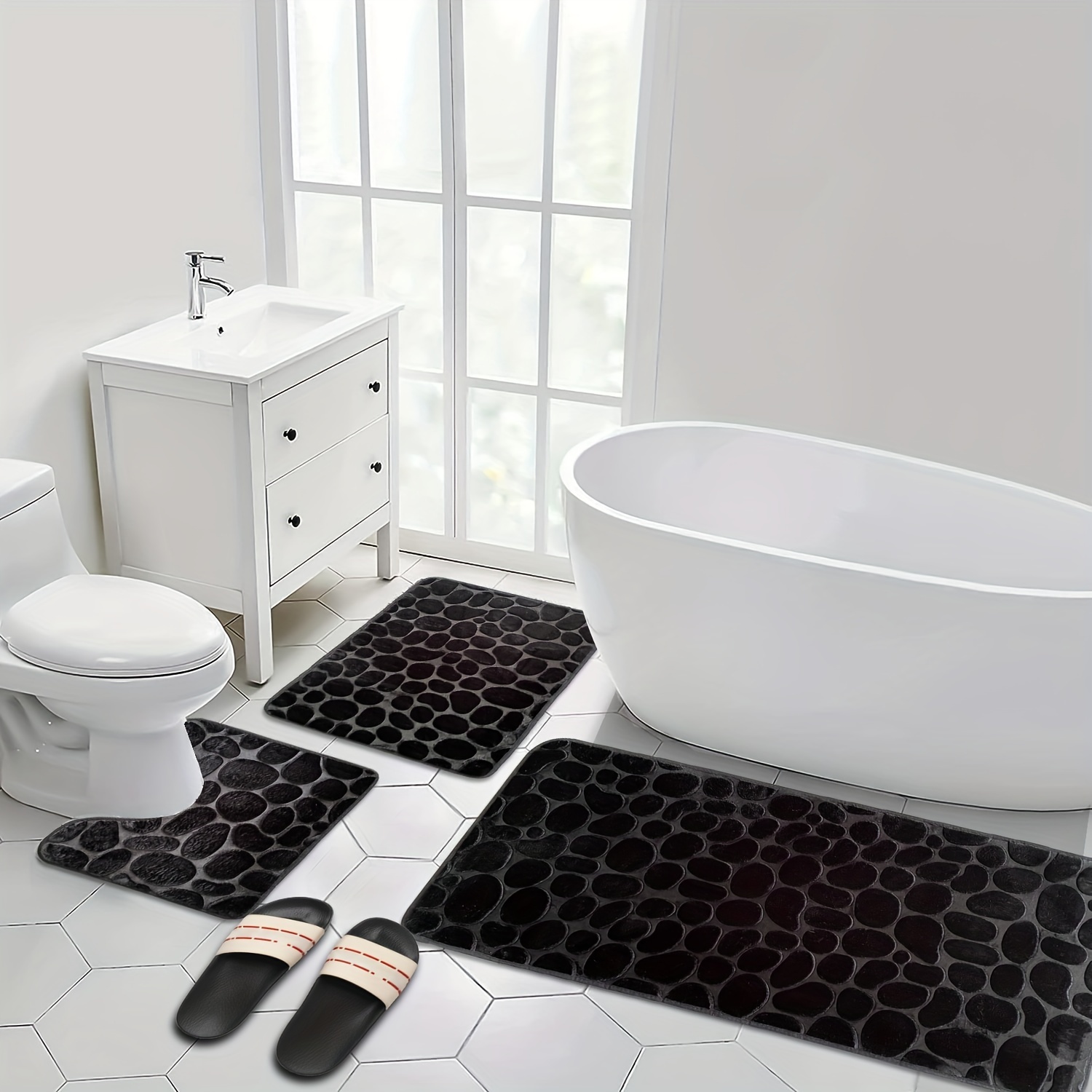 Bathroom Soft Textured Bathtub Mat Non slip Comfort Bathtub - Temu
