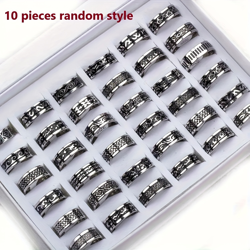 Stainless steel hot sale rings wholesale