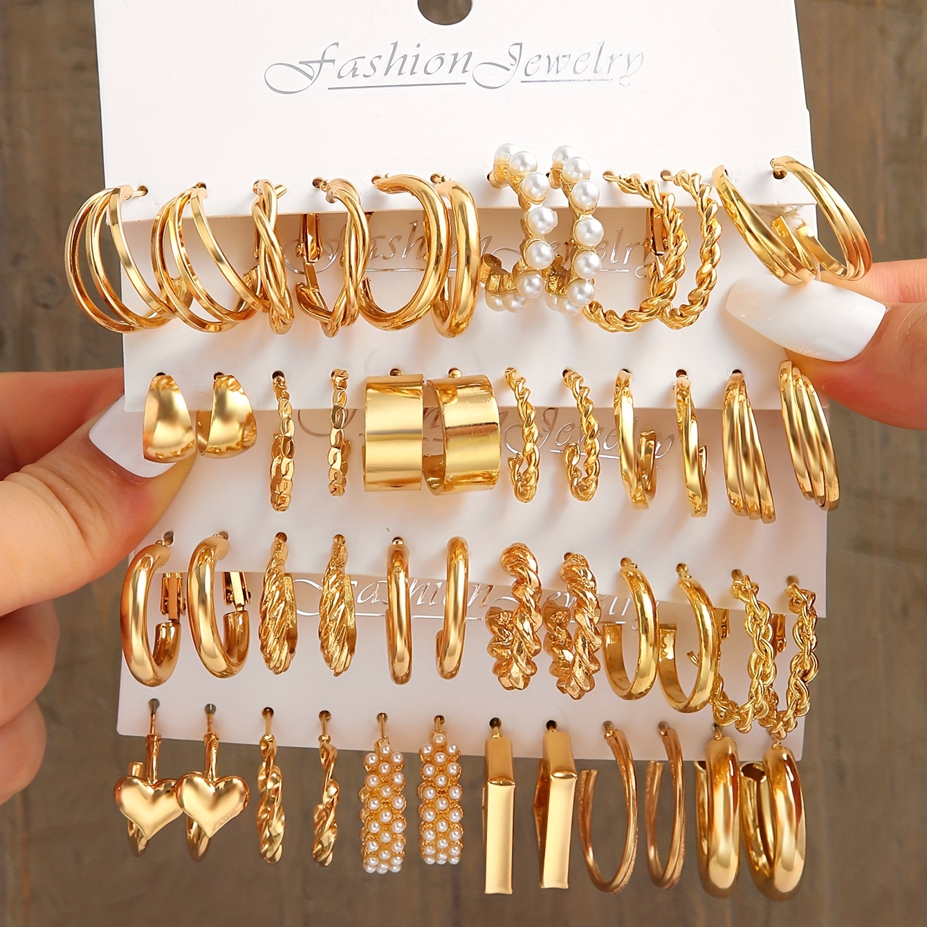 20pairs 20*18mm plated gold 925 sterling