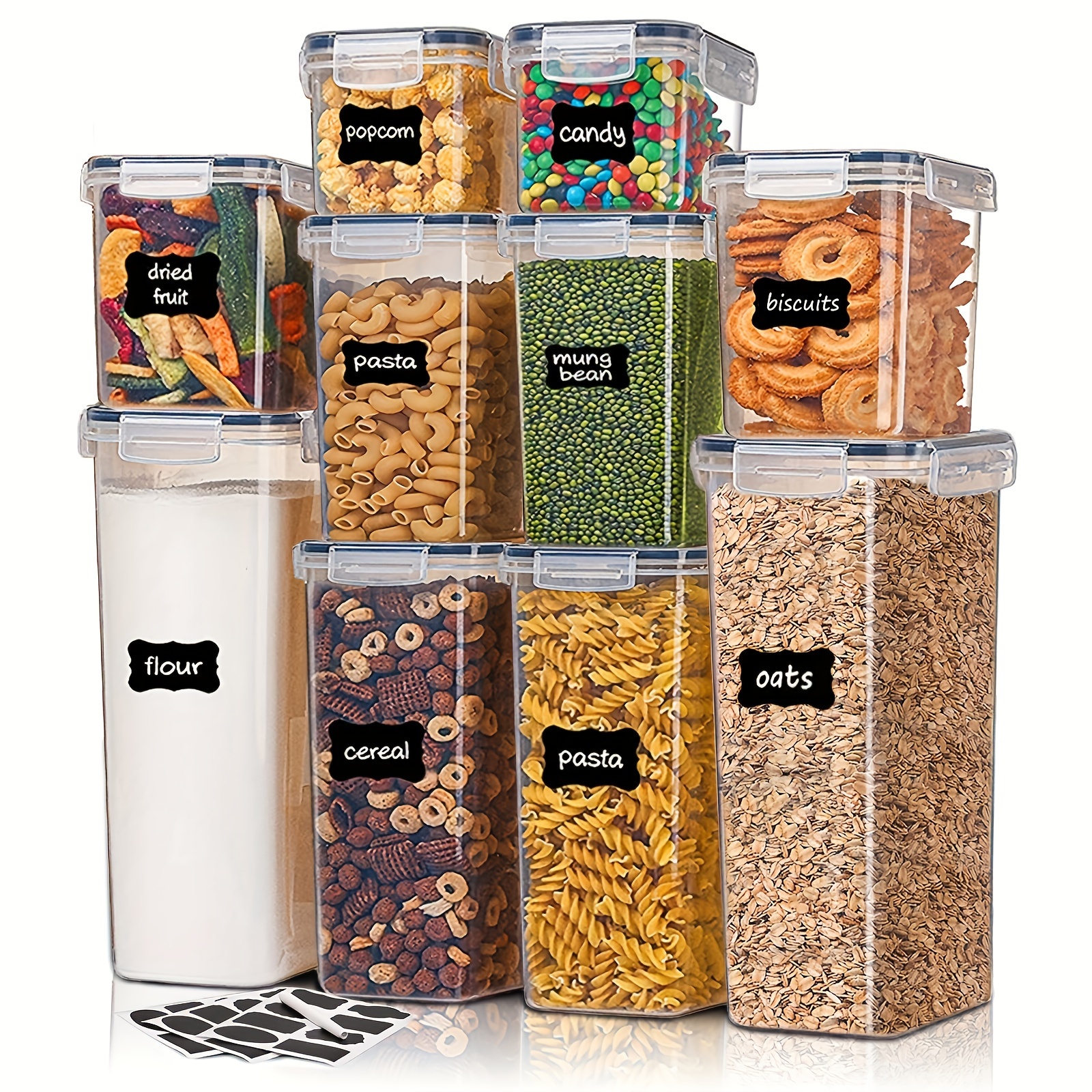 Airtight Food Storage Containers With Lids Plastic Bpa Free - Temu