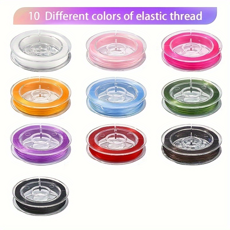 Transparent Colorful Crystal Fish Silk Elastic Thread - Temu Canada