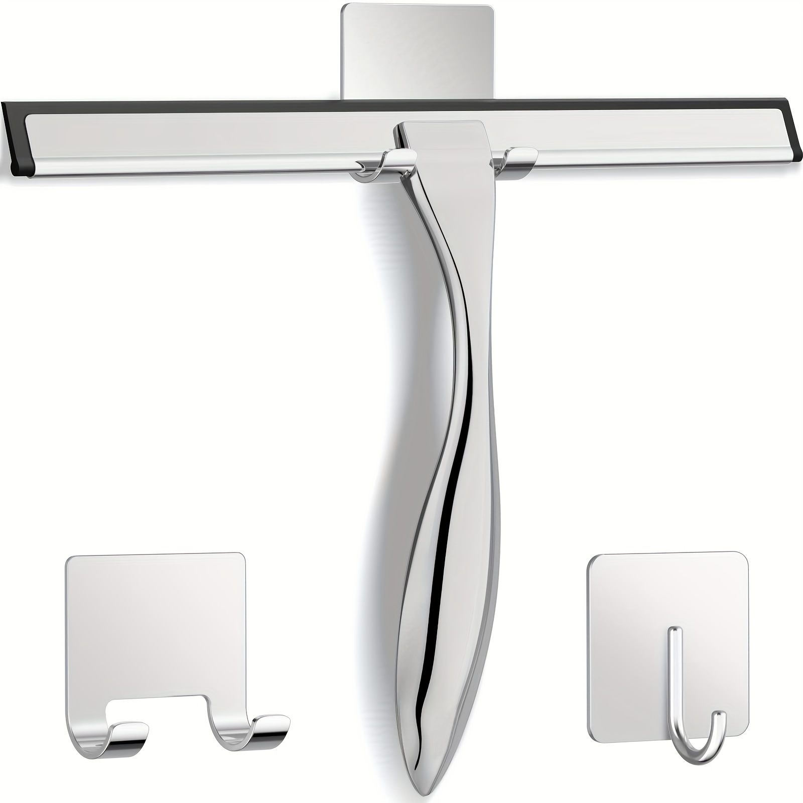1pc Stainless Steel Multi-purpose Shower Door, Bathroom, Window, Car Shower  Scraper Glass Cleaning Tool