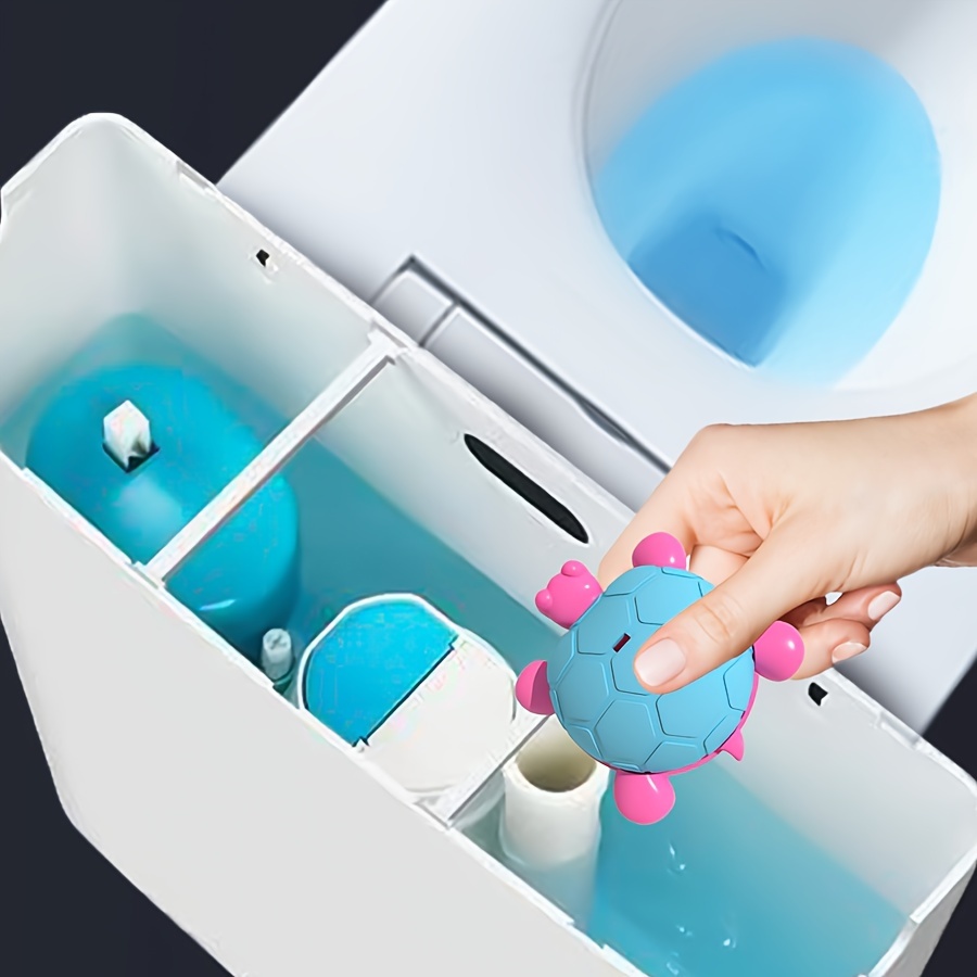 1pc/3pcs Toilet Toilet Automatic Cleaner, Cute Design, Fragrance, Plastic Shell, Bathroom Cleaning/Suitable for Home Use, RV Toilet Cleaning