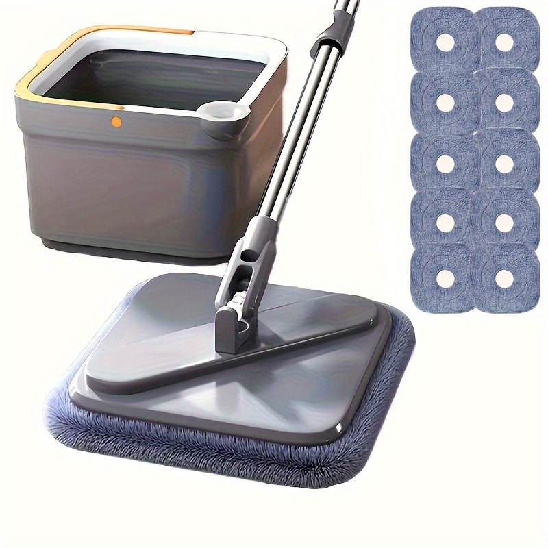 1 Set Utile Nettoyage Mop Non Lavage des mains Mop Accessoires de nettoyage  ménager Outil de nettoyage de sol pour la maison (mop et seau chacun 1 Pc)