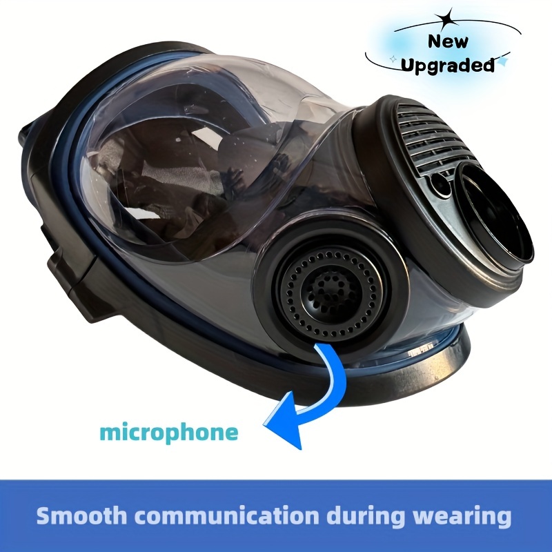 1 Set Reusable Anti-Fog Gas Mask Respirator, Wide Field Full Face Dust Gas  Mask With Filters, Anti Particle Logistics, Spray Paint, Chemical, Gas, Ind