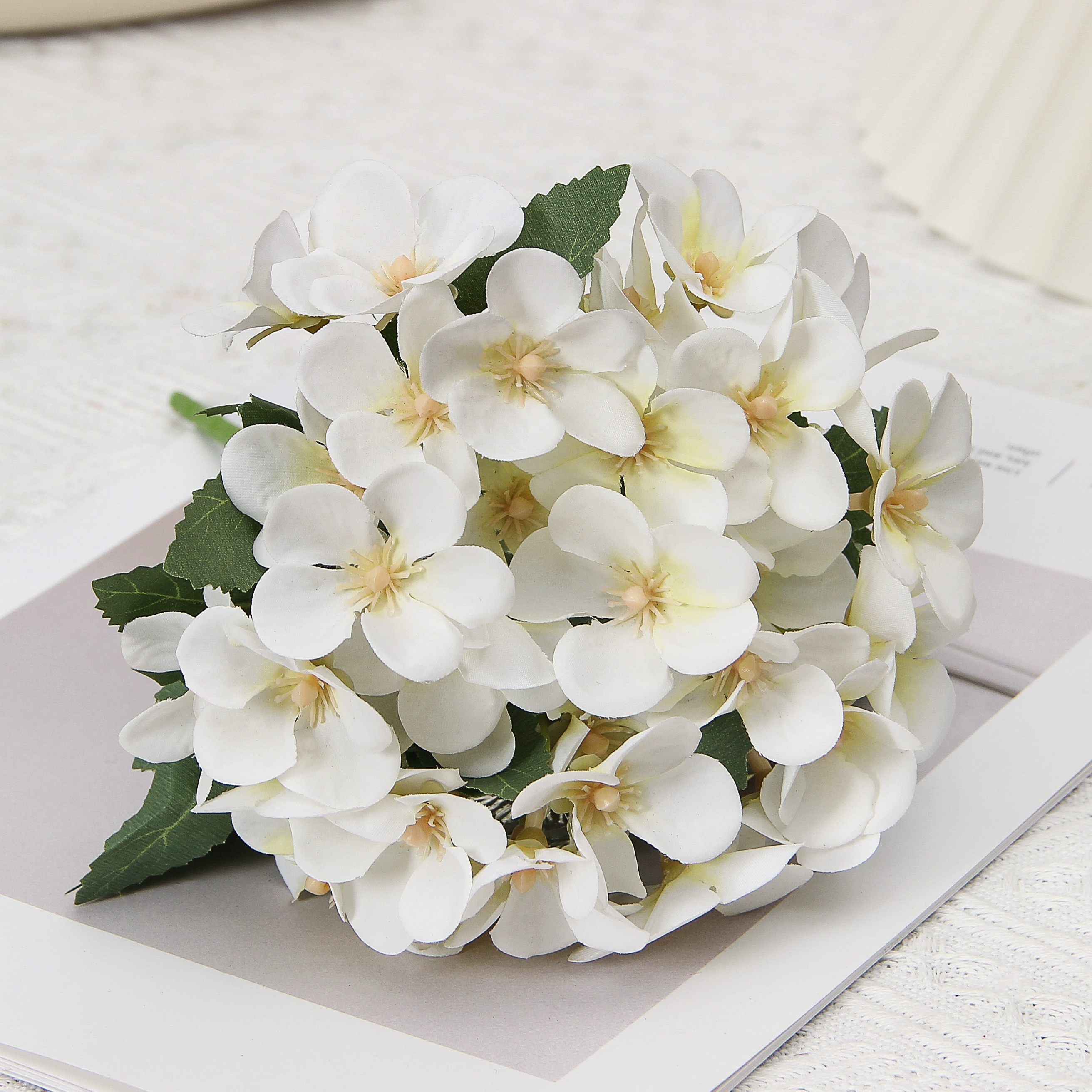 E-shop 1 Stück Apfelblüten-Dekoration, Künstliche Blume für Tischdekoration, Künstlicher Blumenstrauß für Wohnzimmertisch, Picknick-Dekoration,
