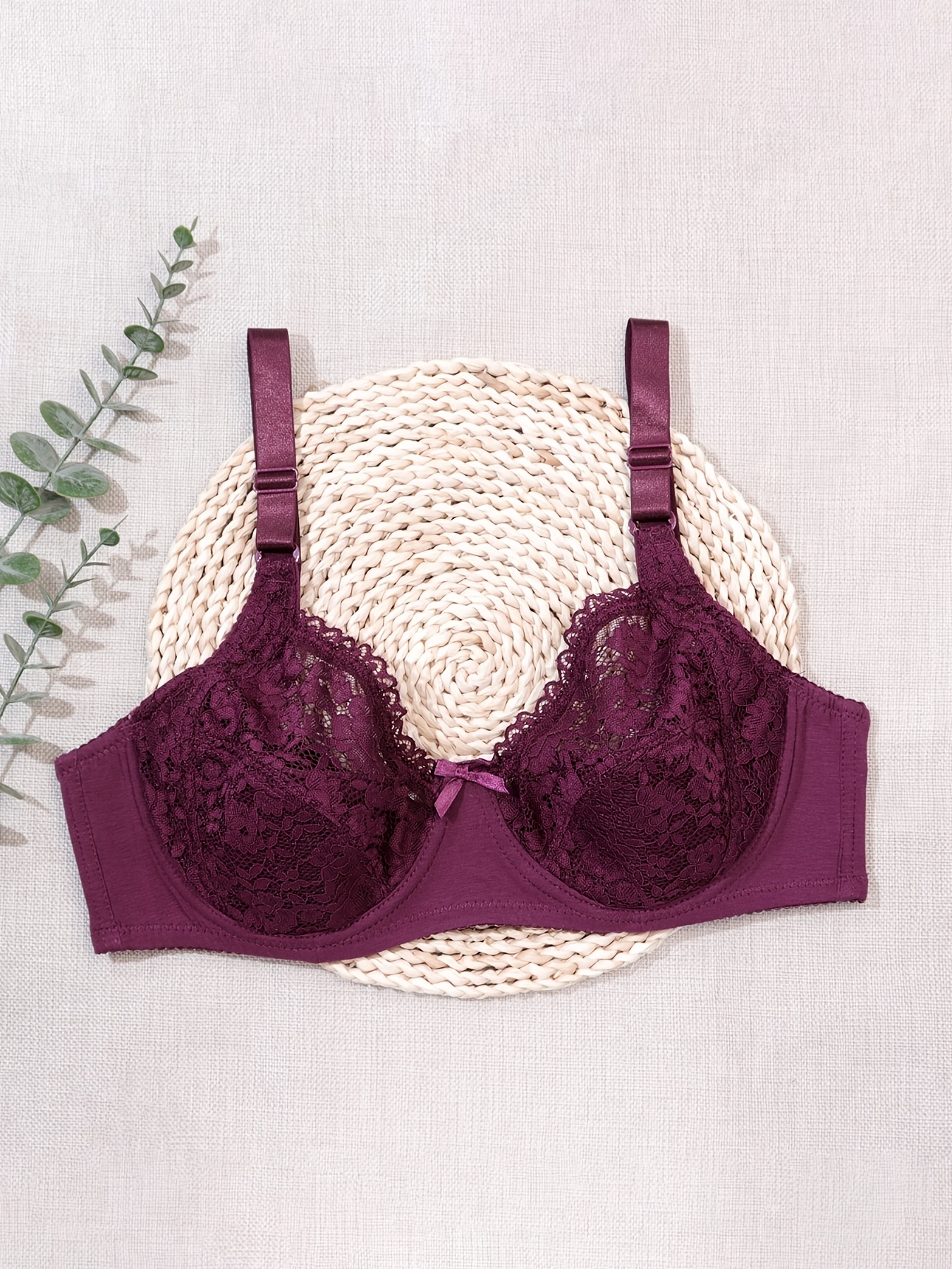 Lavender and Pink Sheer Lace Bralette, Lavender Lace, Lace Bralette, Sheer  Bra, Violet Sheer Bra 