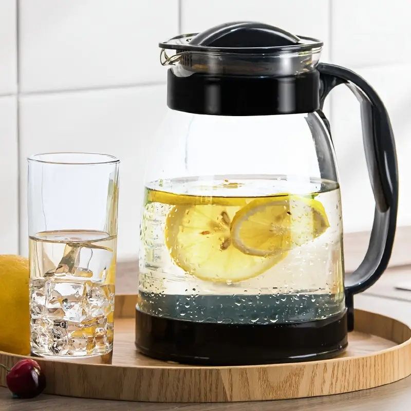 1pc cold water bottle 2000ml 67 6oz glass kettle high temperature resistant household teapot cool water cup large capacity cold water jug details 2