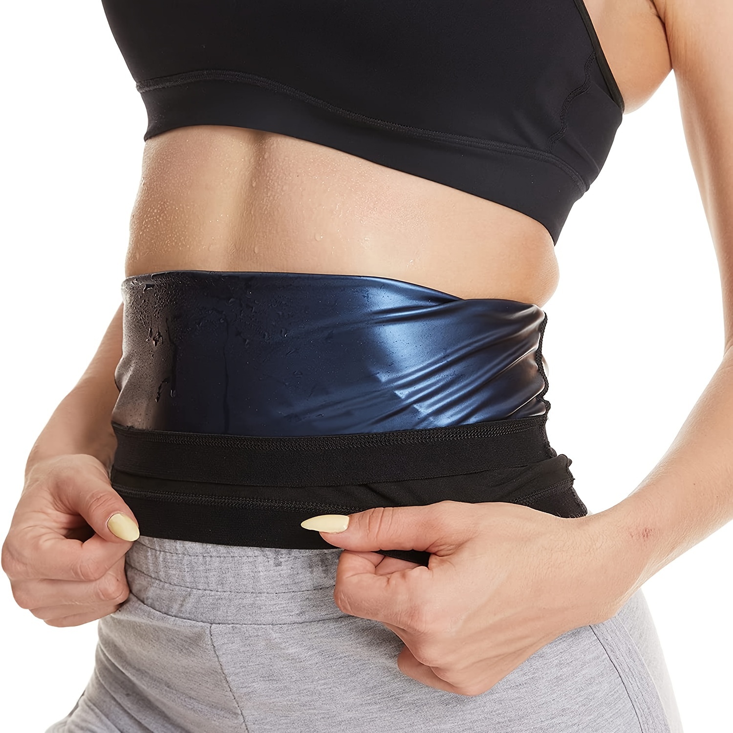 Tummy Control Sweat Sauna Waist Belt Breast Fitness Workout - Temu