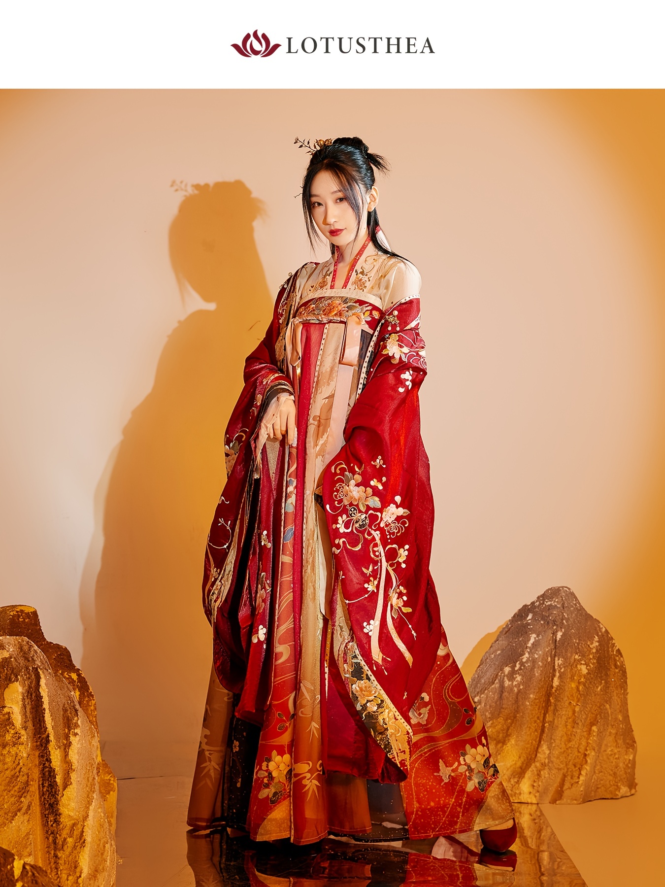 Japan　中国の結婚式の漢服、胸までの漢服セット、古代中国の伝統的な衣装、唐時代の婦人服　Temu