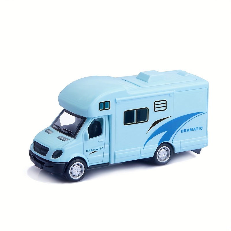 Kids Children White Motorhome Camper Van Diecast Toy Car Vehicle