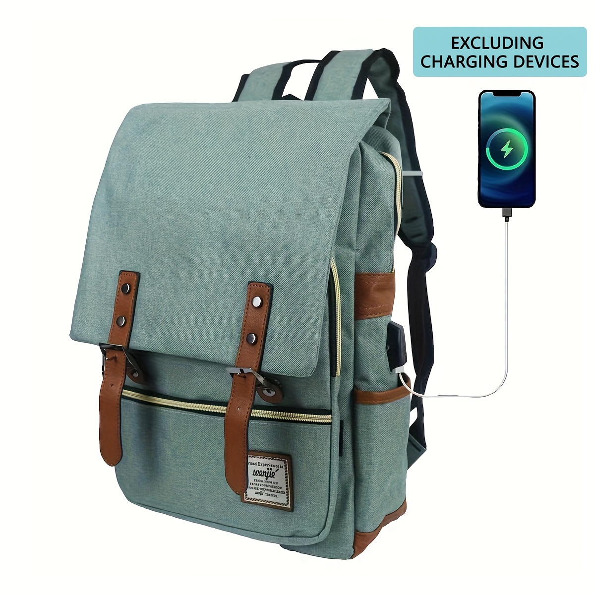 Mochila para laptop para mujer, mochila escolar de viaje con puerto de  carga USB, bolsa de trabajo resistente al agua, mochila casual para niñas